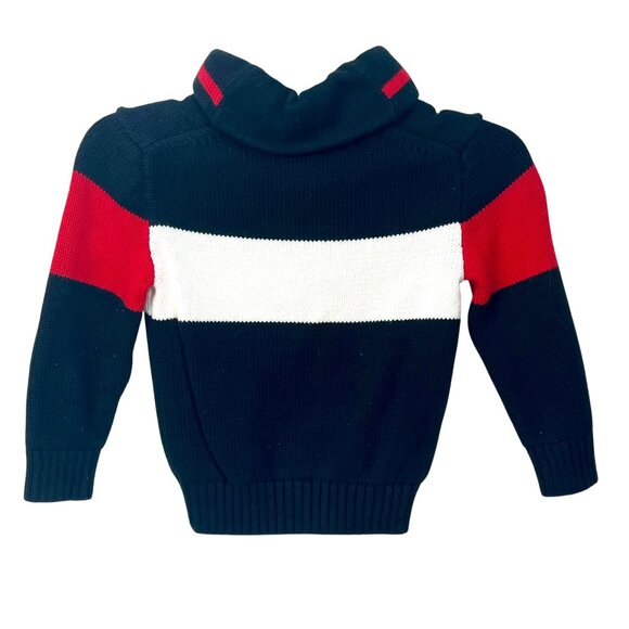 Polo Ralph Lauren Interlock Boys 4 Sweater Logo Cotton Ribbed Preppy Old Money - Picture 3 of 9